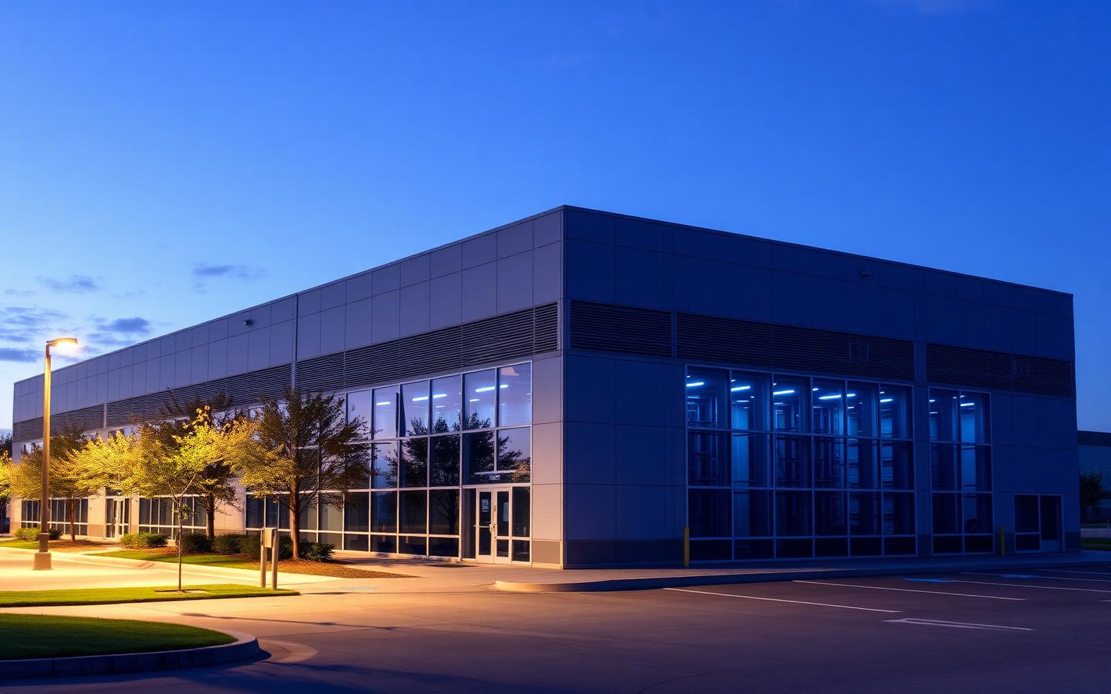 Modern Texas data center facility